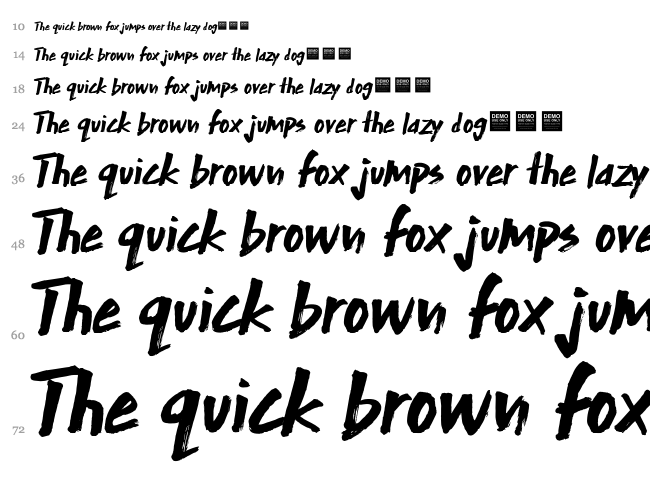 Extra Mile font waterfall